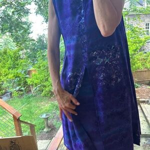 Beautiful Batik Shift Dress, Hand Made, Sabrina Shane Co of Seattle and London
